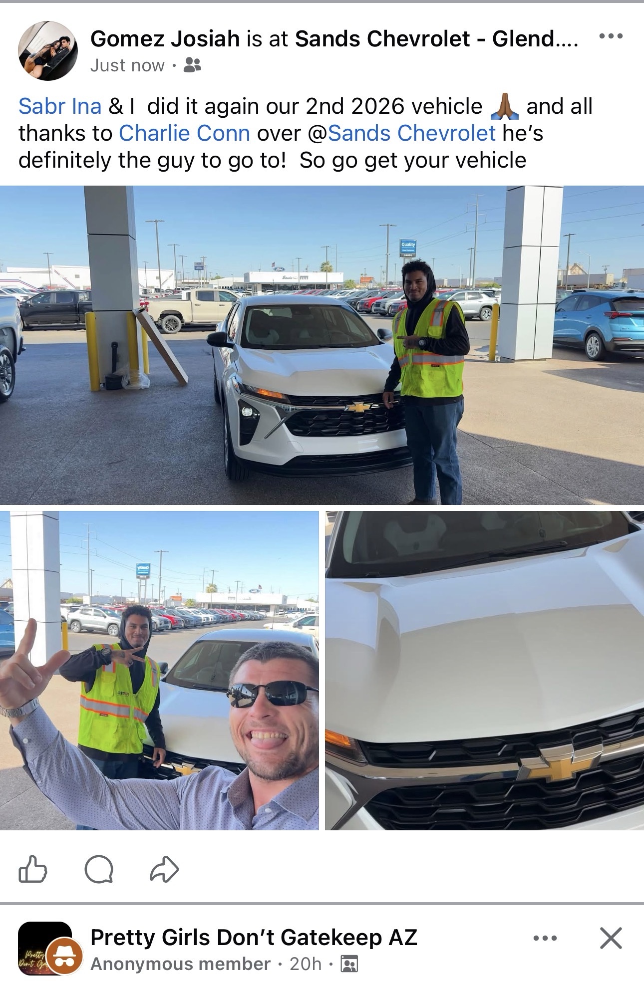 Gomez Josiah — second vehicle with Charlie